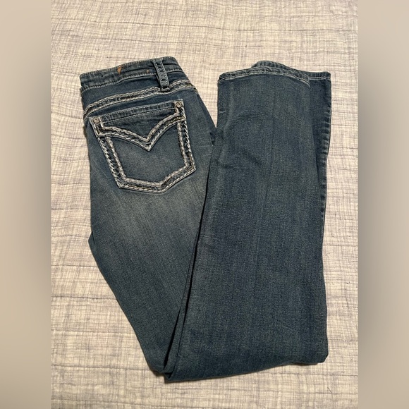 Shyanne denim boot cut jeans 31 31x34 thick stitch Boot Barn 👢tall long shayanne - Picture 1 of 11